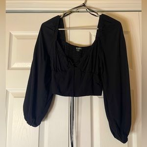 Wild Fable long-sleeve black top